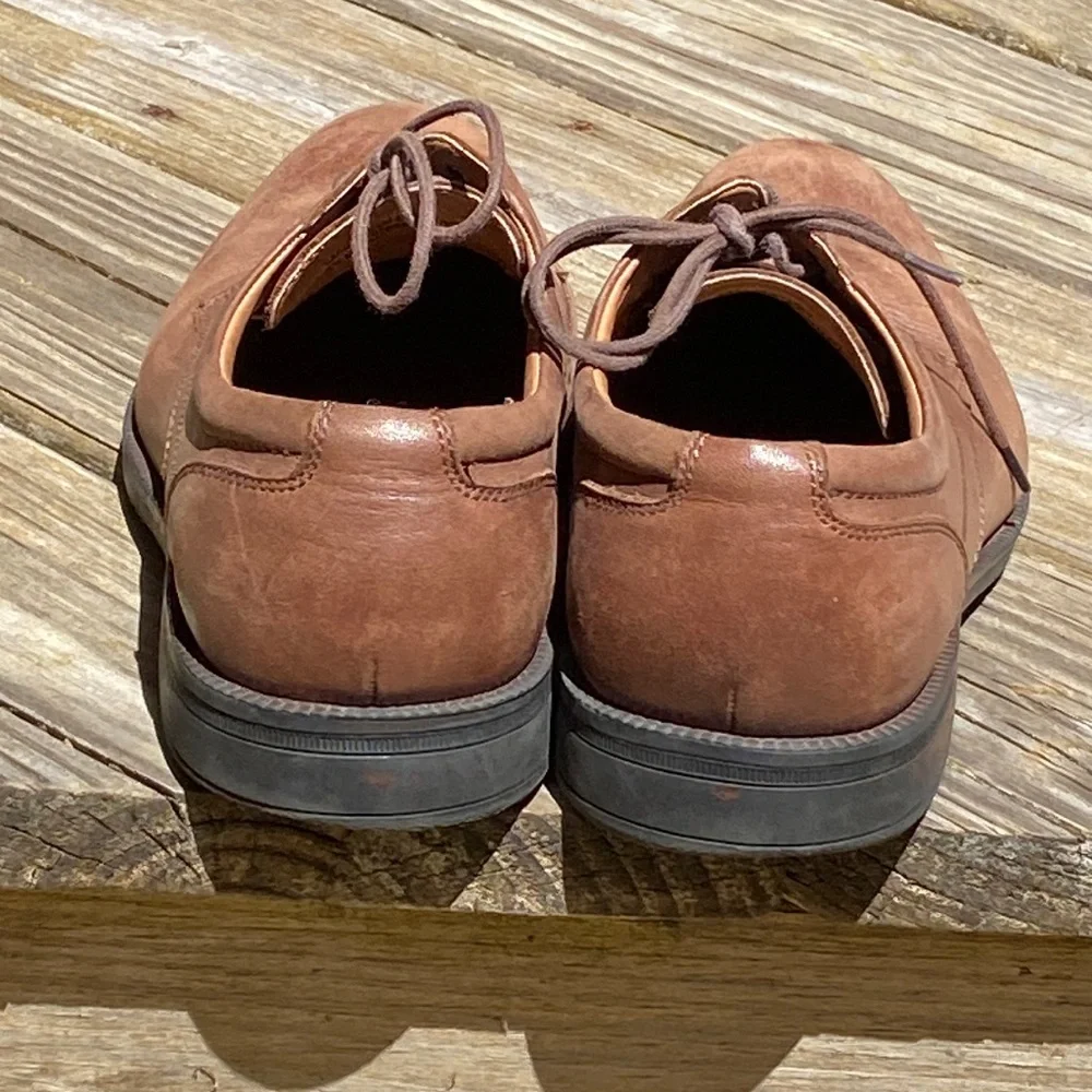 G H Bass & Co. Huxtable Brown Leather Oxford Dress Shoes Men’s 9.5M